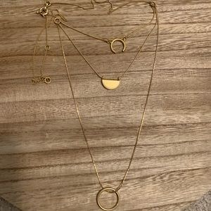 Madewell Gold Layer Necklace.